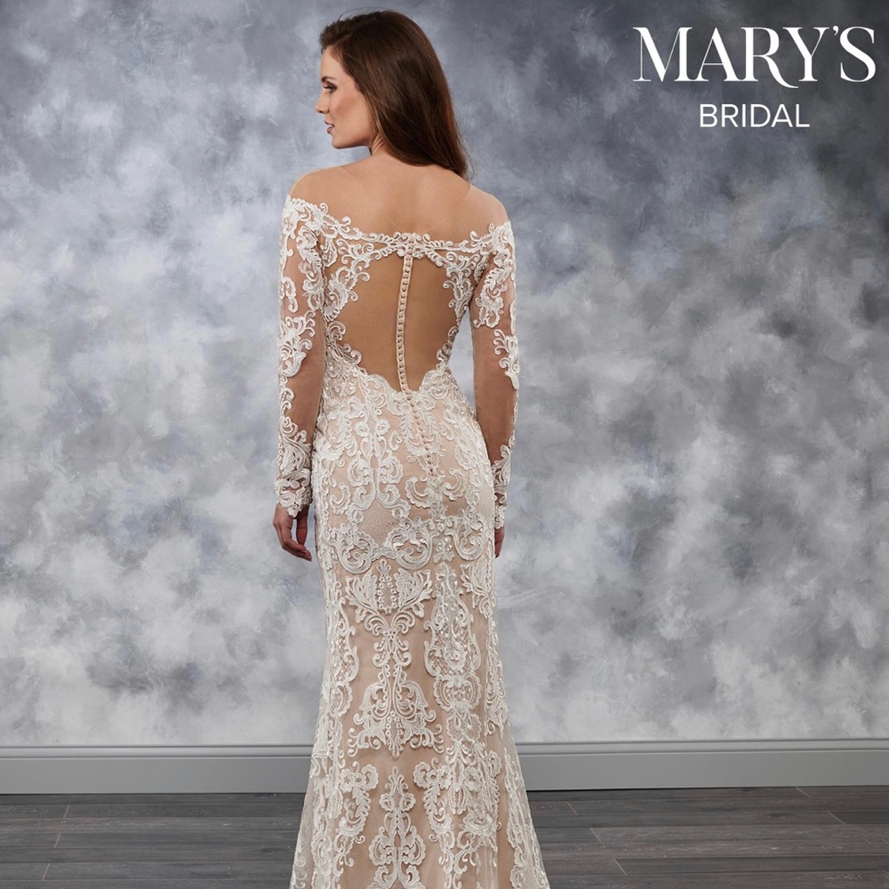 Mary’s Bridal NWT MB3031 ivory/nude size 12